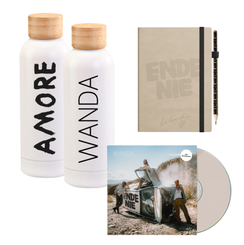 Ende nie by Wanda - Deluxe CD + Trinkflasche + Notizbuch - shop now at uDiscover store