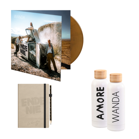 Ende nie by Wanda - LP Fritterfett + Trinkflasche + Notizbuch - shop now at uDiscover store