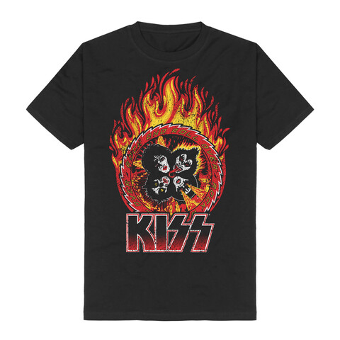 Rock And Roll Over Flames by Kiss - T-Shirt - shop now at uDiscover store
