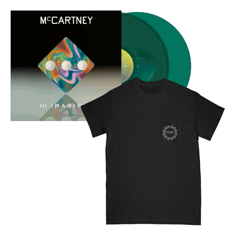 III Imagined (Excl. Transparent Dark Green LP + Black Pocket T-Shirt) by Paul McCartney - Vinyl Bundle - shop now at uDiscover store