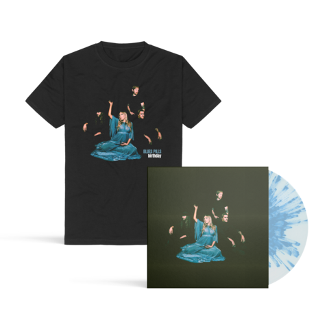 Birthday von Blues Pills - Exclusive White Vinyl with Blue Splatter + T-Shirt jetzt im uDiscover Store